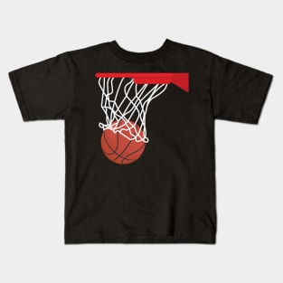 Basket Ball Swoosh Kids T-Shirt